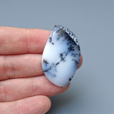 Dendritic opal (merlinite) cabochon 8.8g, Madagascar