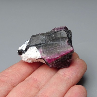 Rubelite/red tourmaline, black turmaline 31.1g, Brazil