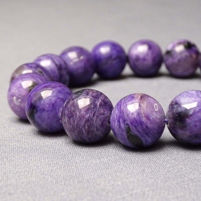 Charoit/Charoite bracelet in top quality 11.9mm, Russia