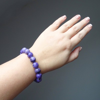 Charoit/Charoite bracelet in top quality 11.9mm, Russia