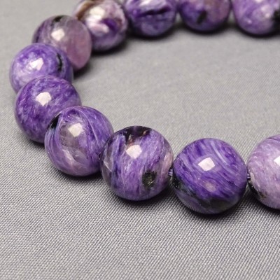 Charoit/Charoite bracelet in top quality 12,1mm, Russia