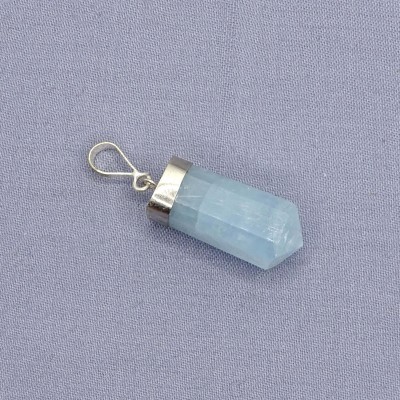 Aquamarine natural crystal pendant 6.7g, Afghanistan