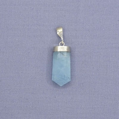 Aquamarine natural crystal pendant 6.7g, Afghanistan