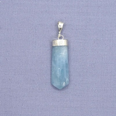 Aquamarine natural crystal pendant 3.8g, Afghanistan