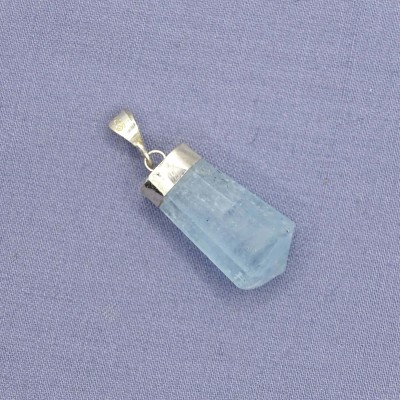 Aquamarine natural crystal pendant 5.5g, Afghanistan