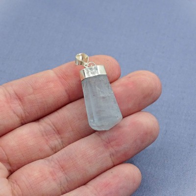 Aquamarine natural crystal pendant 5.5g, Afghanistan