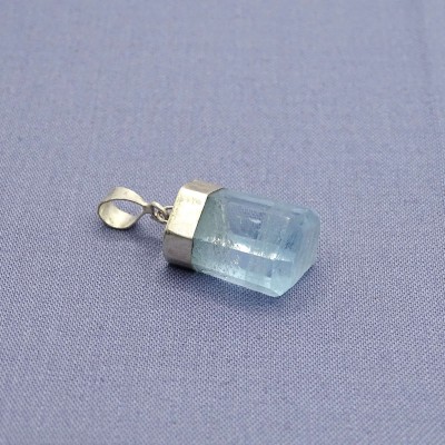 Aquamarine natural crystal pendant 4,1g, Afghanistan