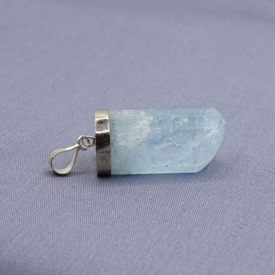 Aquamarine natural crystal pendant 12.2g, Afghanistan