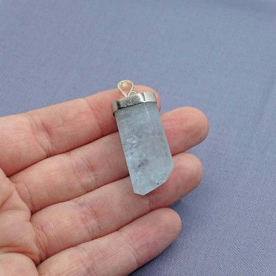 Aquamarine natural crystal pendant 12.2g, Afghanistan