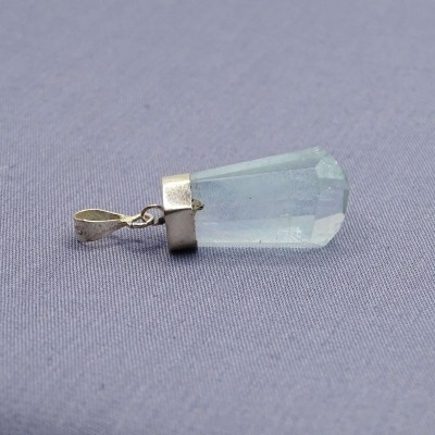 Aquamarine natural crystal pendant 5.3g, Afghanistan