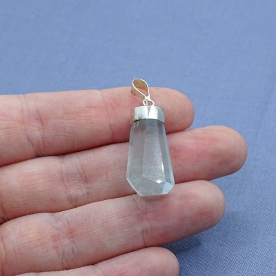 Aquamarine natural crystal pendant 5.3g, Afghanistan