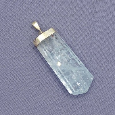 Aquamarine natural crystal pendant 13.9g, Afghanistan