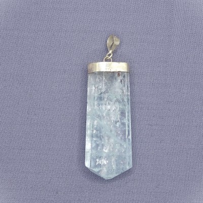 Aquamarine natural crystal pendant 13.9g, Afghanistan