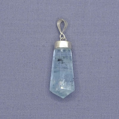 Aquamarine natural crystal pendant 6.6g, Afghanistan