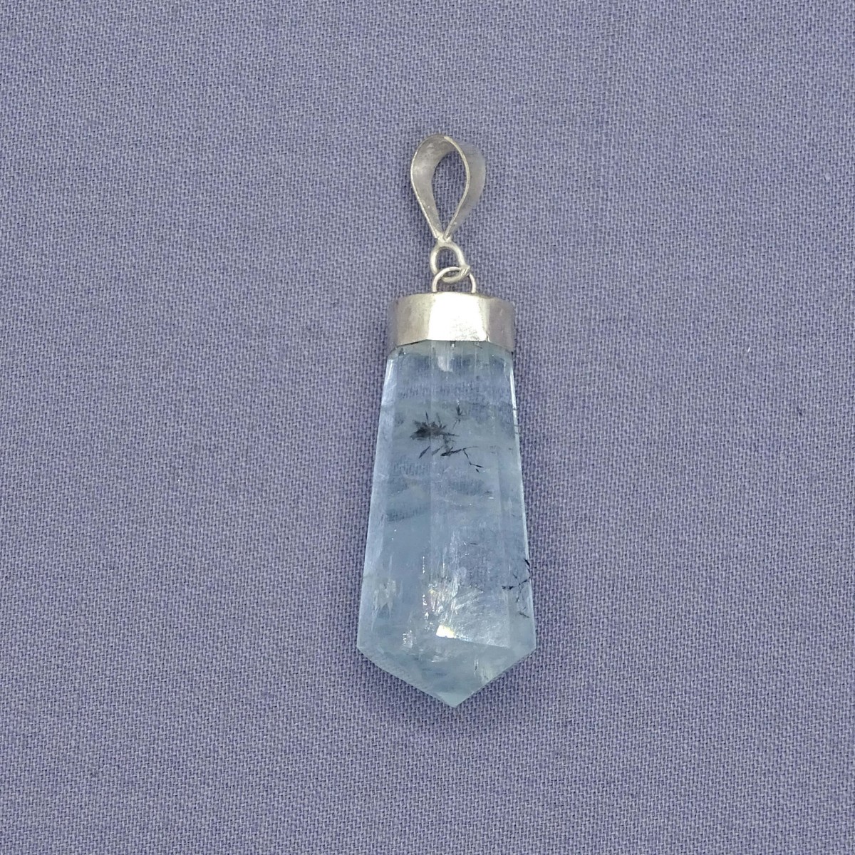 Aquamarine natural crystal pendant 6.6g, Afghanistan