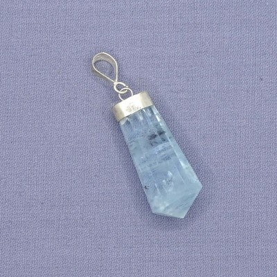 Aquamarine natural crystal pendant 6.6g, Afghanistan