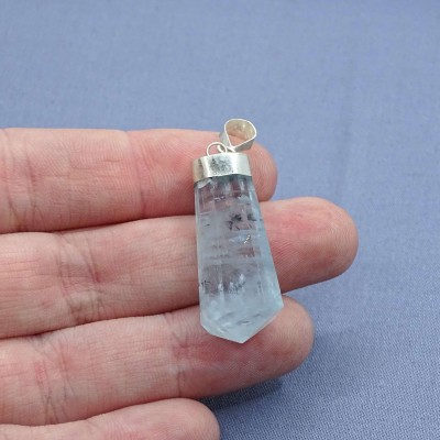 Aquamarine natural crystal pendant 6.6g, Afghanistan