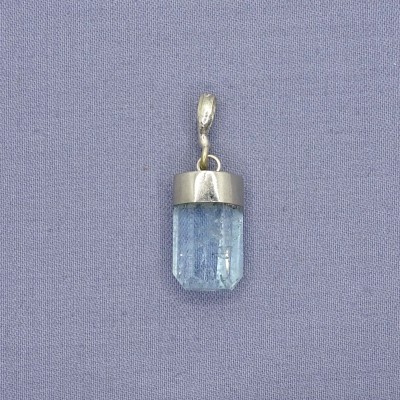 Aquamarine natural crystal pendant 2.5g, Afghanistan