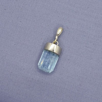 Aquamarine natural crystal pendant 2.5g, Afghanistan