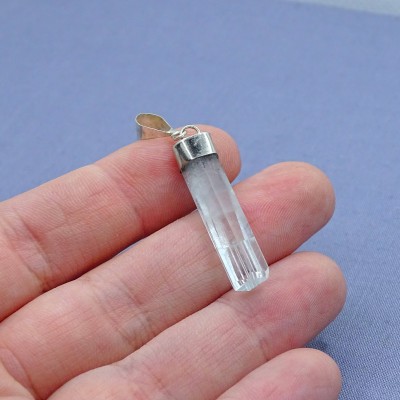 Aquamarine natural crystal pendant 2.2g, Afghanistan