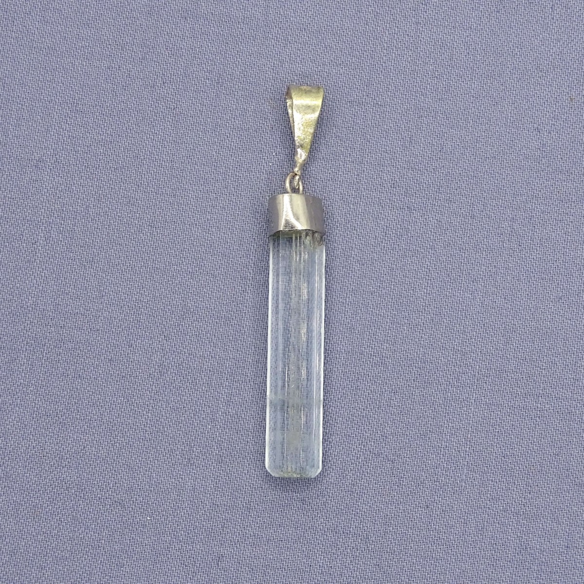 Aquamarine natural crystal pendant 3.2g, Afghanistan