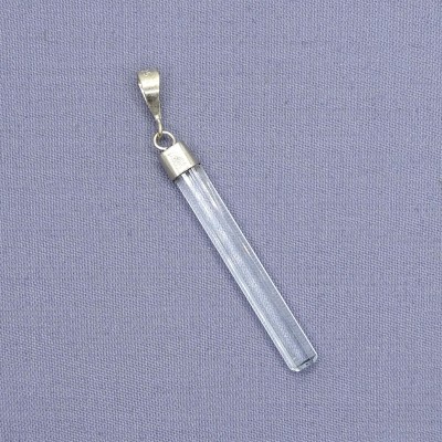 Aquamarine natural crystal pendant 1.7g, Afghanistan