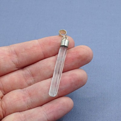 Aquamarine natural crystal pendant 2.4g, Afghanistan