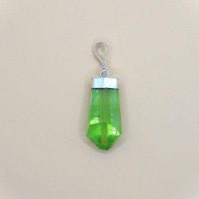 Peridot /Olivine natural crystal pendant 4.8g Pakistan