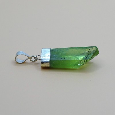 Peridot /Olivine natural crystal pendant 4.5g Pakistan