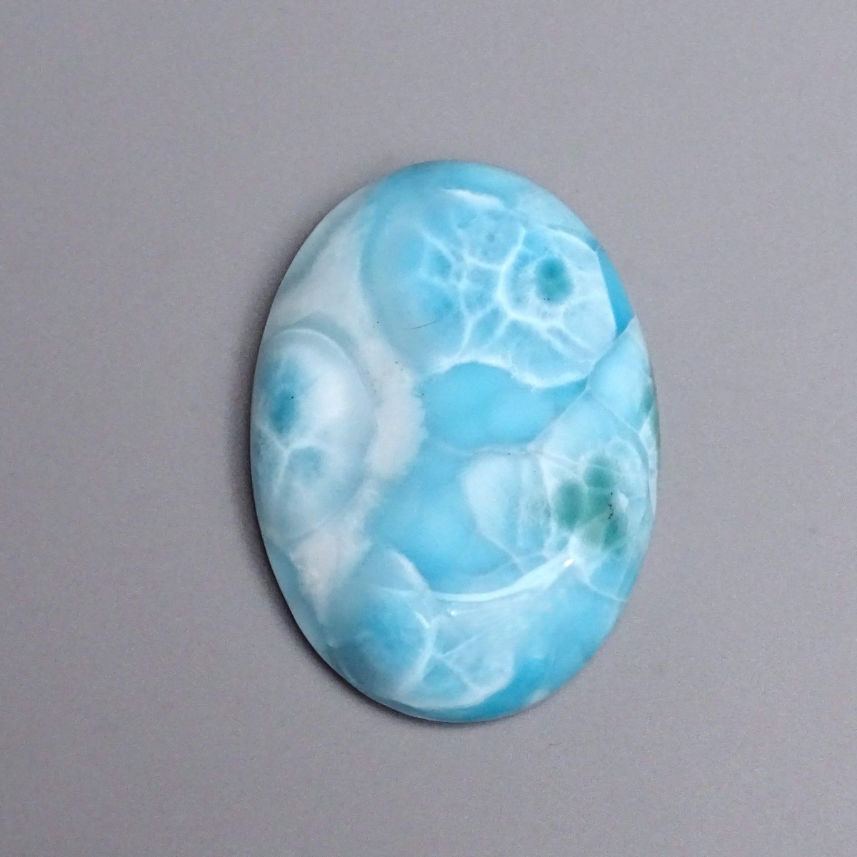 Larimar natürlich polierter Cabochon 70,2g, Dominikanische Republik