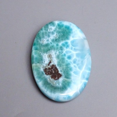 Larimar natural polished cabochon 70.2g, Dominican Republic