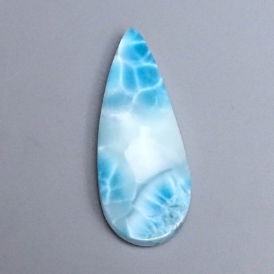 Larimar natural polished cabochon 66.9g, Dominican Republic