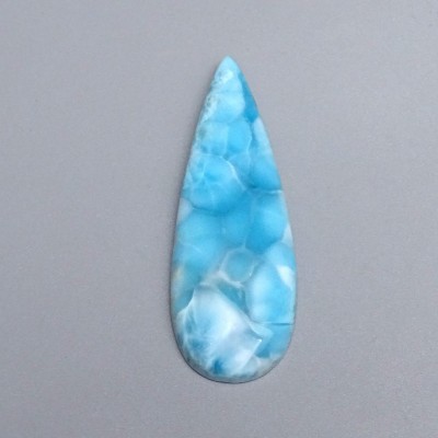 Larimar natürlich polierter Cabochon 46,9g, Dominikanische Republik