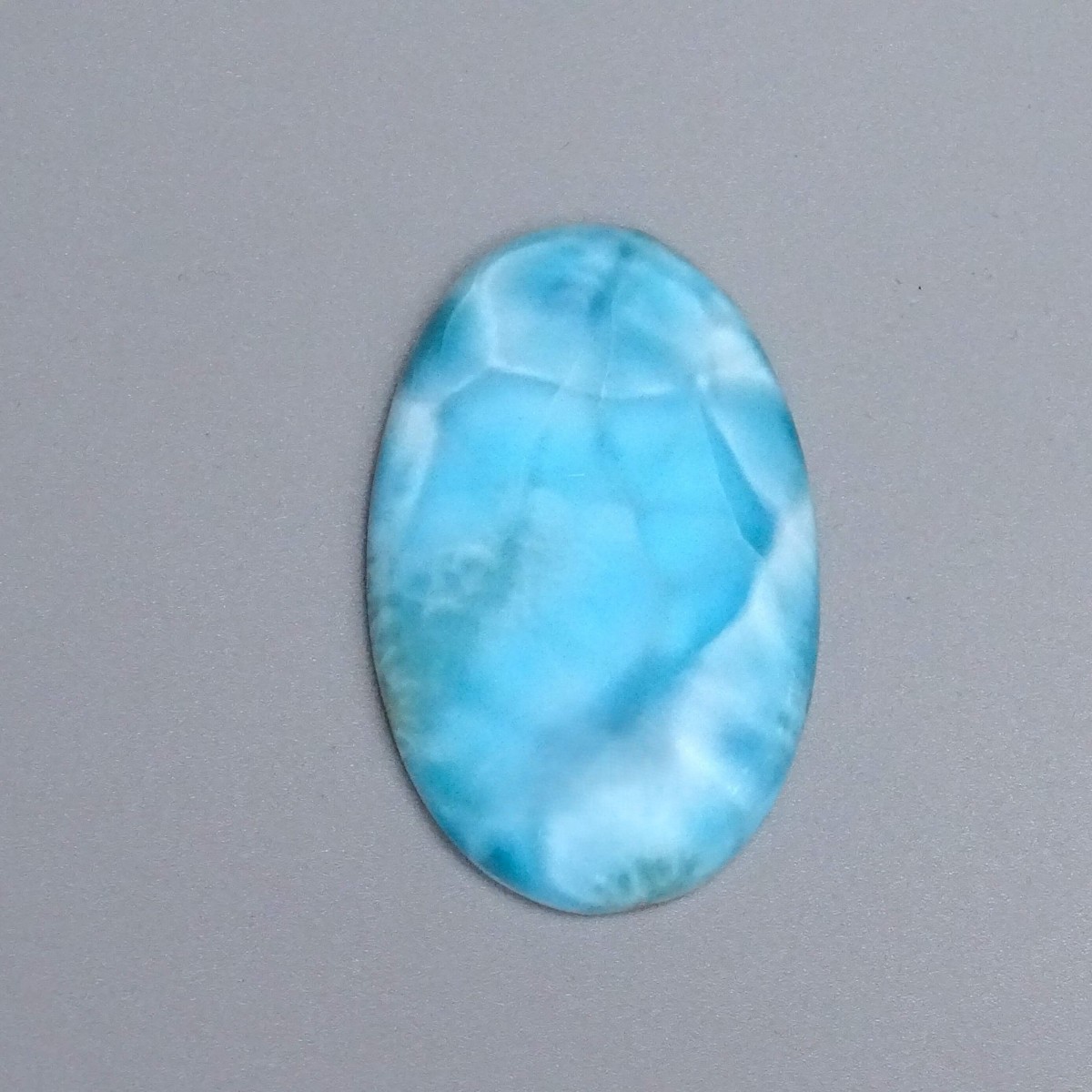 Larimar natural polished cabochon 29.3g, Dominican Republic