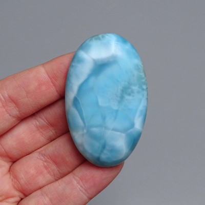 Larimar natural polished cabochon 29.3g, Dominican Republic