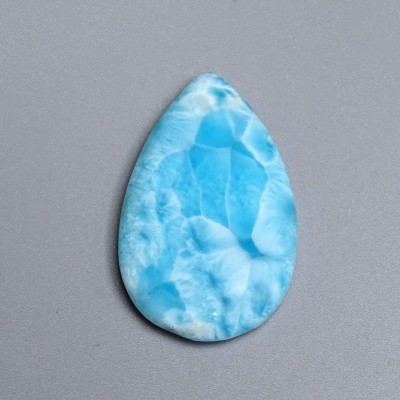 Larimar natural polished cabochon 24.3g, Dominican Republic