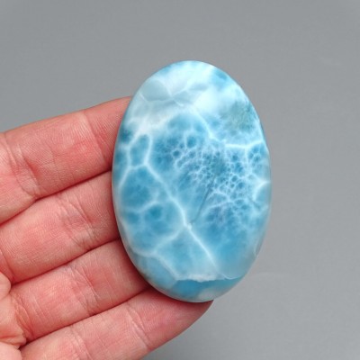 Larimar natürlich polierter Cabochon 39,9g, Dominikanische Republik