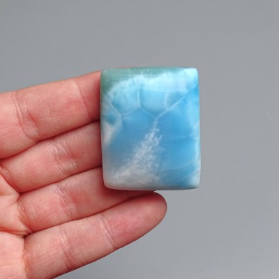 Larimar natural polished cabochon 33.6g, Dominican Republic