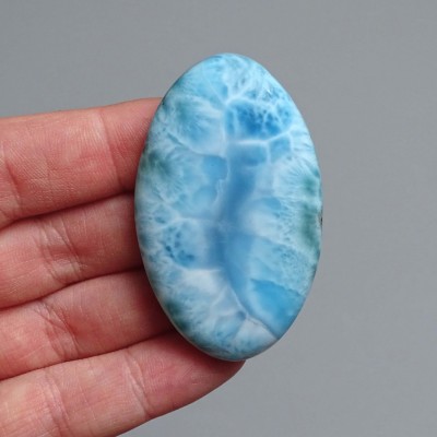 Larimar natural polished cabochon 30g, Dominican Republic