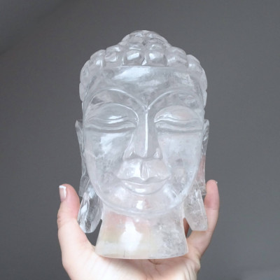 Himalayan Crystal Buddha Head 2391g, Pakistan