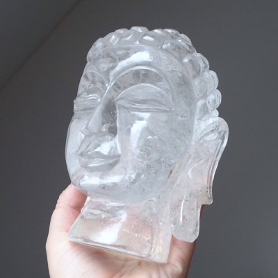 Himalayan Crystal Buddha Head 2391g, Pakistan