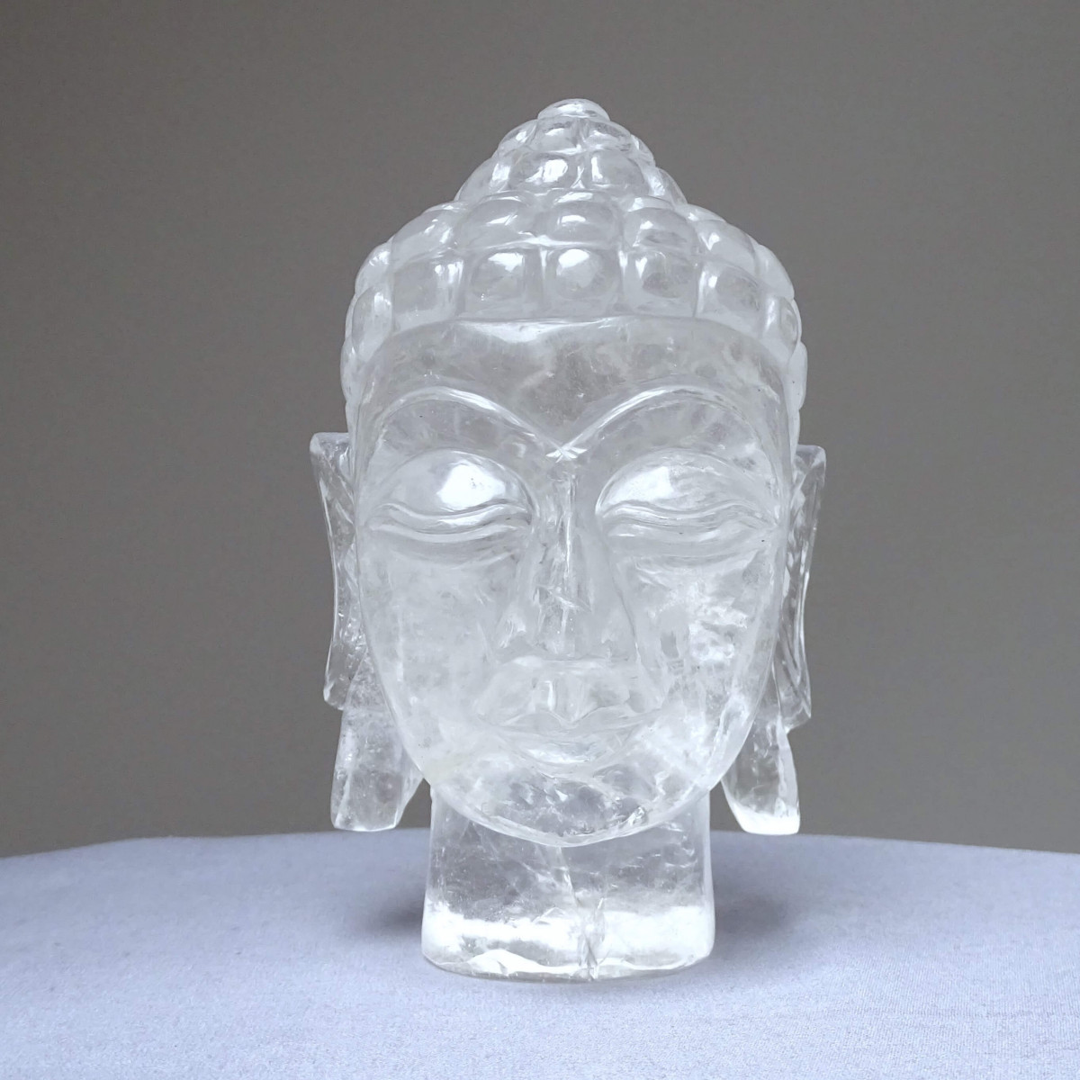 Himalayan Crystal Buddha Head 1076g, Pakistan