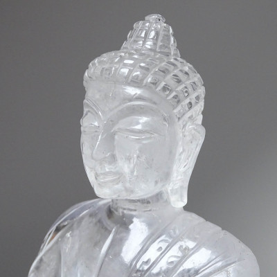 Buddha sedící z Himalajského křišťálu 1346g, Pakistán