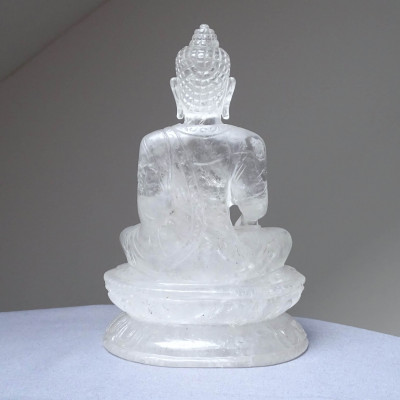 Buddha sedící z Himalajského křišťálu 1346g, Pakistán