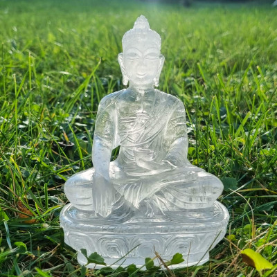 Himalayan crystal seated Buddha 1346g, Pakistan