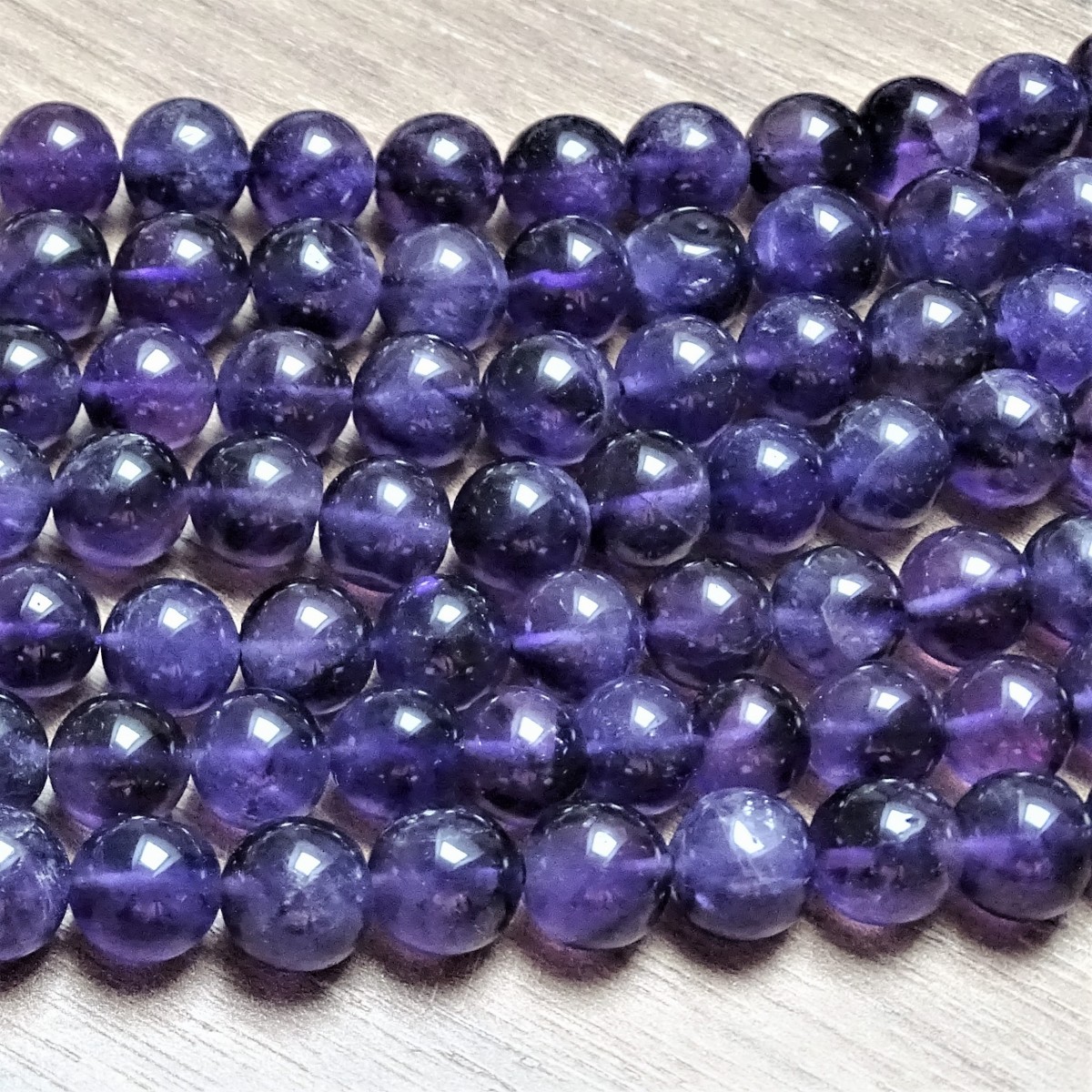 Mineral beads - AMETHYST Ø 7 mm