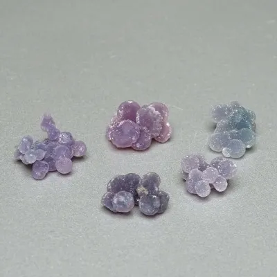 Traubenchalcedon 5 Stück Kugeln 7,2g, Indonesien