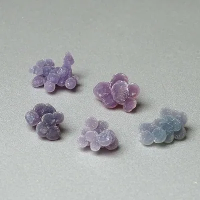 Grape chalcedony 5 pieces of balls 7.2g, Indonesia