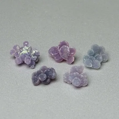 Grape chalcedony 5 pieces of balls 7.2g, Indonesia