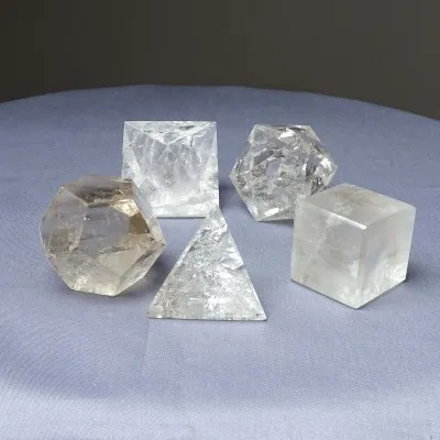 Natural polished crystal Platonic geometry 542g, Brazil